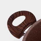 Кастрюля Доляна «Брауни», 3.3 л, d=24 см, h=10 см, антипригарное покрытие, индукция, литой алюминий, коричневая - Фото 8