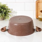 Кастрюля Доляна «Брауни», 5.7 л, d=28 см, h=12 см, стеклянная крышка, антипригарное покрытие, индукция - Фото 3