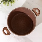 Кастрюля Доляна «Брауни», 5.7 л, d=28 см, h=12 см, стеклянная крышка, антипригарное покрытие, индукция - Фото 4