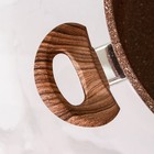 Кастрюля Доляна «Брауни», 5,7 л, стеклянная крышка, индукция, антипригарное покрытие, цвет коричневый - Фото 5
