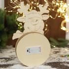 Светильник новогодний «Олень в шарфике и пожеланием» 16.5×30 см - Фото 2