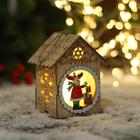 Украшение ёлочное свет "Дом новогодних друзей" 8х11 см, микс - Фото 3