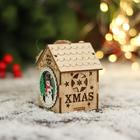 Украшение ёлочное свет "Сказочный домик" 7х8 см, микс - Фото 3