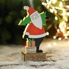 Светильник новогодний «Дед Мороз с ёлкой и подарками» 10×17 см - Фото 3