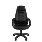Кресло офисное для руководителя Chairman 950 LT, на колёсиках, экокожа, цвет чёрный - Фото 2