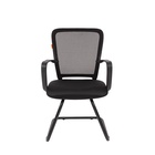 Стул для посетителя Chairman 698 V TW – 01, с подлокотниками, на полозьях, ткань/сетка, цвет чёрный - Фото 3