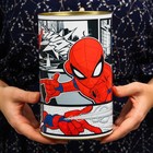 Копилка металлическая, 6,5 см х 6,5 см х 12 см, XXL "Супер герой", Человек-паук - фото 6455075