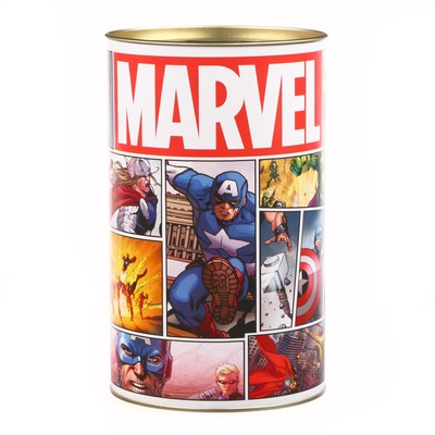 Копилка металлическая, 20.5 см × 12 см × 12 см, XXL MARVEL, Мстители