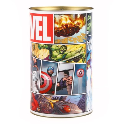 Копилка металлическая, 20.5 см × 12 см × 12 см, XXL MARVEL, Мстители