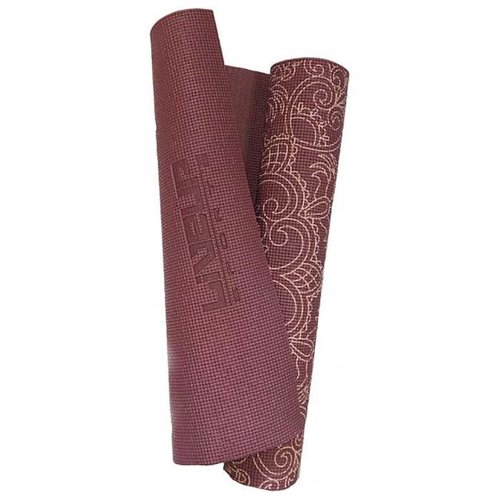 Мат для йоги PRINTED YOGA MAT-RED, размер 173х61х0,6 см, цвет бордовый