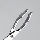 Пинцет в форме ножниц, изогнутый, 8 см - Фото 3