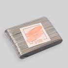 Пилка для ногтей «Классика», на деревянной основе, прямая, 200 грит, 10 см, фасовка 50 шт., чёрная - Фото 5