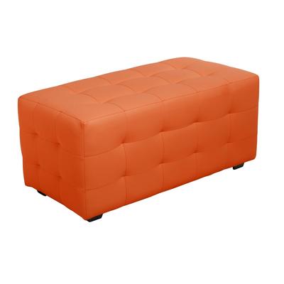 Пуф в прихожую «Терра», 800×400×420 мм, цвет оранжевый