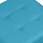 Пуф Стенли 400х400х420 Бирюзовый - Фото 3