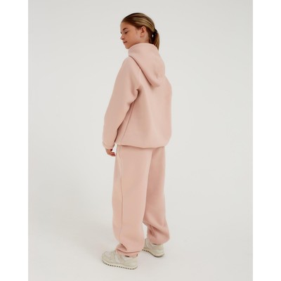 Брюки детские MINAKU: Basic Line KIDS, пудровые, рост 128 см