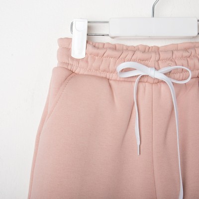 Брюки детские MINAKU: Basic Line KIDS, пудровые, рост 128 см