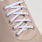 Шнурки для обуви, пара, круглые, d = 5 мм, 90 см, цвет белый - фото 23895991