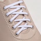 Шнурки для обуви, пара, круглые, d=5 мм, 90 см, белые - Фото 2