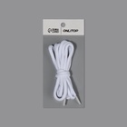 Шнурки для обуви, пара, круглые, d=5 мм, 90 см, белые - Фото 5