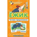 Набор карточек. Ежик. Читаем предложения. Штец А. А.  (артикул 7124564)  большой выбор товаров оптом и в розницу по низким ценам с доставкой
