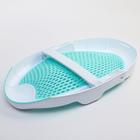 Горка для купания, белая, зелёная - фото 44607777