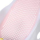 Горка для купания новорожденных Крошка Я, 0-6 мес, р-р 43×30×19 см, белый/розовый - Фото 4