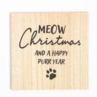 Новогодний набор кухонный Meow Christmas подставка, прихватка - фото 27453034