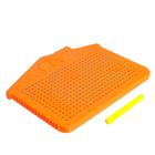 Планшет обучающий «Магнитное рисование», цвет оранжевый, 375 отверстий, уценка (помята упаковка) 7335545