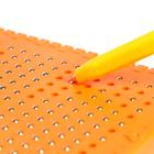 Планшет обучающий «Магнитное рисование», цвет оранжевый, 375 отверстий, уценка (помята упаковка) 7335545