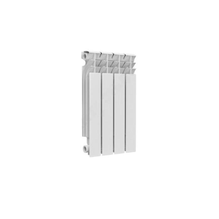 Радиатор алюминиевый Ogint Alpha RAL 9016, 740 Вт, 500 х 85 мм, 4 секции, белый - Фото 1