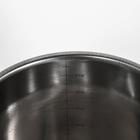 Ведро с крышкой, 7 л, мерная шкала, нержавеющая сталь - Фото 3