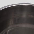 Ведро с крышкой, 12 л, мерная шкала, нержавеющая сталь - Фото 5