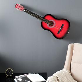 Сувенирная гитара для интерьера, красная