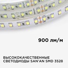 Светодиодная лента Apeyron Electrics 5 м, IP20, SMD3528, 120 LED/м, 10 Вт/м, 24 В, 3000К - фото 9467416