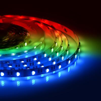 Cветодиодная лента Apeyron Electrics 5 м, IP20, SMD5050, 60 LED/м, 14.4 Вт/м, 24 В, RGB