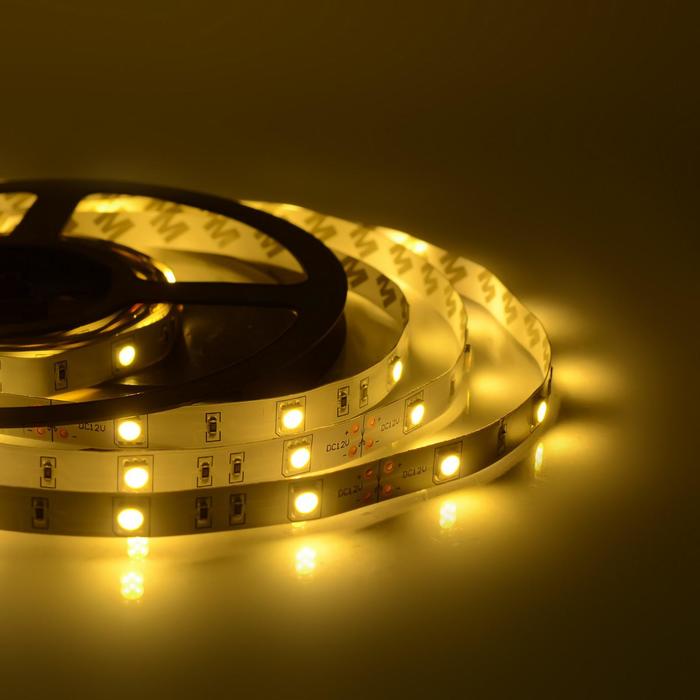 Cветодиодная лента Apeyron Electrics 5 м, IP65, SMD2835, 120 LED/м, 9.6 Вт/м, 12 В, 3000К - Фото 1