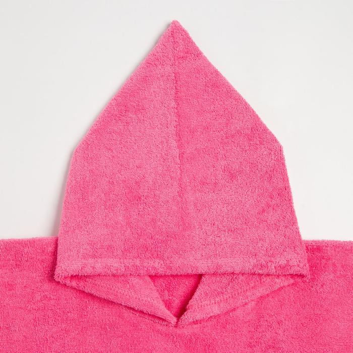 Полотенце-пончо Крошка Я «Гномик», цвет розовый, размер 24-32, 100 % хлопок, 320 г/м2 - фото 1905832003