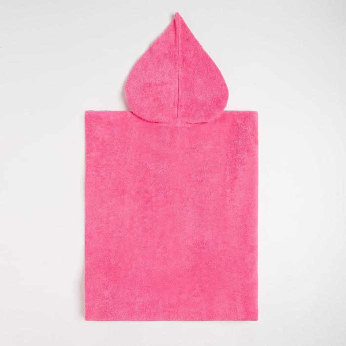 Полотенце-пончо Крошка Я «Гномик», цвет розовый, размер 24-32, 100 % хлопок, 320 г/м2 - фото 1883731681