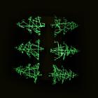 Прищепки декоративные новогодние «Елочки», с подсветкой, 12×8 см, набор 6 шт. - Фото 3