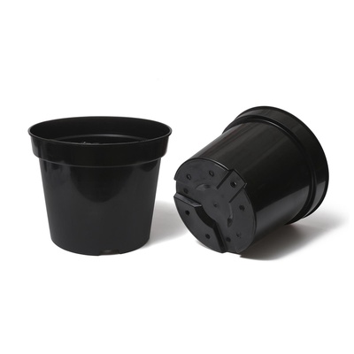 Горшок для рассады, 20 л, d=38 см, h=25 см, чёрный, Greengo