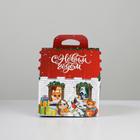 Коробка подарочная новогодняя складная «Домик», 12 х 12 х 13,5 см, Новый год 7071200