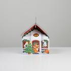 Коробка подарочная новогодняя складная «Домик», 12 х 12 х 13,5 см, Новый год 7071200