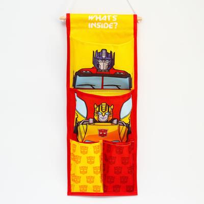 Кармашки вертикальные настенные "What's inside?" 18х70 см, Transformers