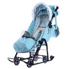 Санки-коляска «Ника Детям НД7-5 с шишкой», цвет мятный - Фото 6