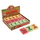 Ластик Луч «ZOO» Z1, термопластичная резина (35×25×8 мм) пастельный, МИКС - Фото 3