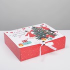 Коробка складная двухсторонняя «Новогодние истории», 31 х 24,5 х 9 см, Новый год - Фото 3