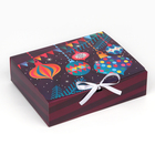 Коробка складная двухсторонняя «Сияй в новом году», 31 × 24,5 × 9 см - фото 9351055