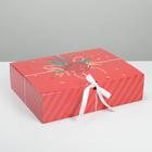 Коробка складная двухсторонняя «Почта новогодняя», 31 × 24,5 × 9 см - Фото 2