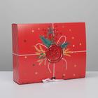 Коробка складная двухсторонняя «Почта новогодняя», 31 × 24,5 × 9 см - Фото 4