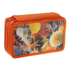 Пенал 3D «Ракушки», 3 отделения, на молнии - Фото 1